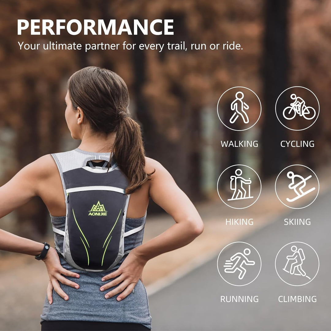 Geila Trinkrucksack, Trinkweste Outdoorsport Trail Marathoner Running Race Leichter Rucksack für Män