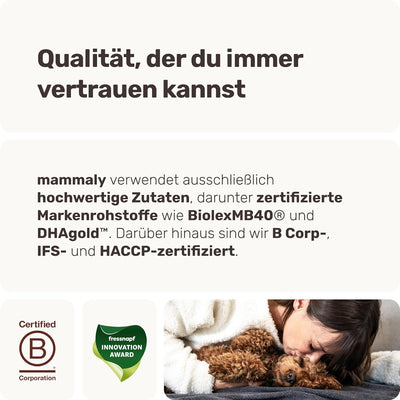 mammaly Fresh Smile Hunde Zahnpflege Snack, Zahnpflege Hund, gegen Hund Mundgeruch, Fressnapf Innova