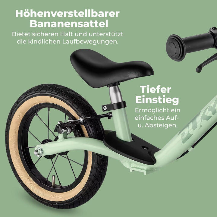 PUKY LR Light BR Laufrad Grün | Ultra-Leicht mit 3,60 kg | Sicherheitslenkergriffe &amp; V-Brake | Anpas