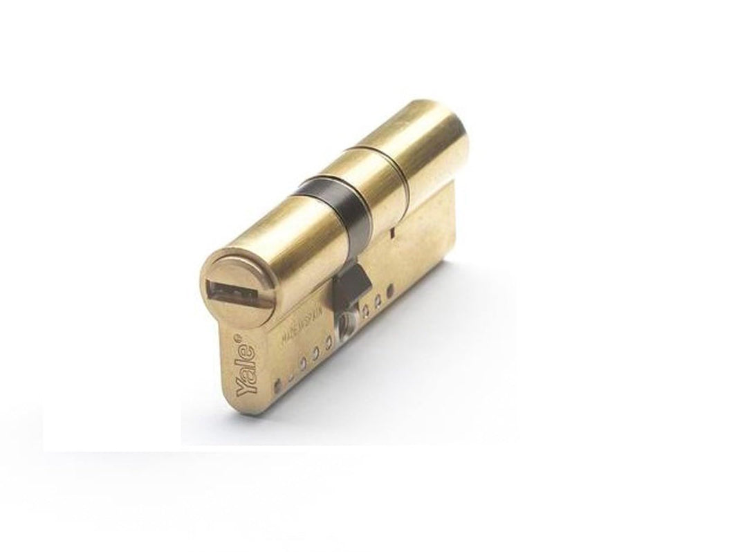 Yale YL63030LTDE Sicherheitszylinder, YL6 DS, Doppelkupplung, Langer Nocken, Schlüssel, Messing, 30
