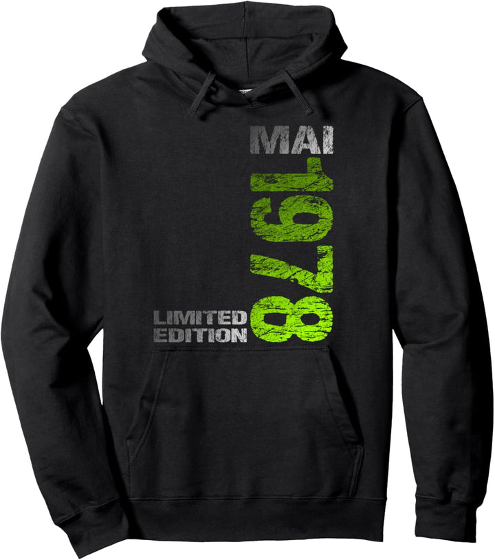 Mai 1978 Mann Frau 45. Geburtstag Limited Edition 45 Pullover Hoodie