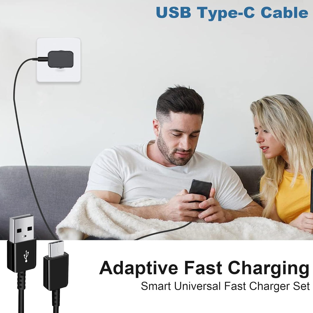 2er Pack USB Ladegerät mit Schnellladekabel Original für Samsung Galaxy A16 A15 A14 A13 A04S A71 A56