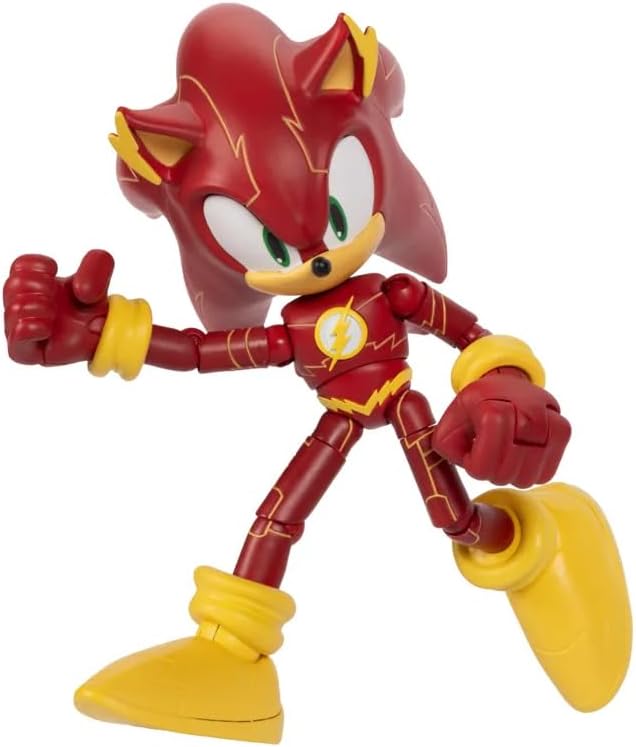 Sonic The Hedgehog DC x Sonic Sonic als The Flash – 13 cm grosse Actionfigur, offiziell lizenziert v