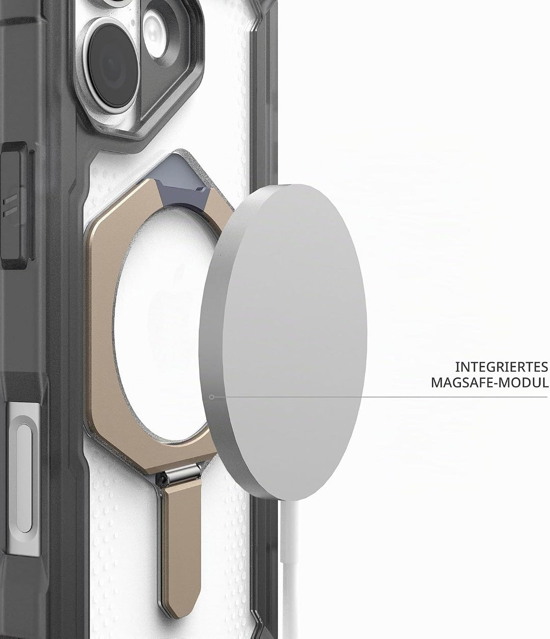 URBAN ARMOR GEAR Plasma XTE Case für Apple iPhone 17 Kickstand Hülle (Wireless Charging/magnetisches