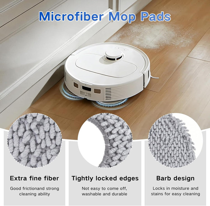 VIEWALL 8 Stück Q Revo Wischtücher Wischmopp für Roborock/Qrevo Pro/Qrevo S/Qrevo Curv/Qrevo Slim/Qr