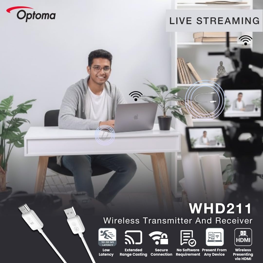 Optoma WHD221 EZ Cast Mate mit HDMI & USB-C