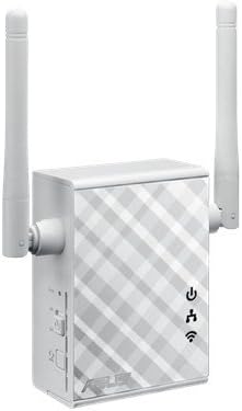 Asus RP-N12 Repeater (Wi-Fi 4 N300, WLAN Reichweitenverlängerung, Power-Schalter, 2 externe Antennen