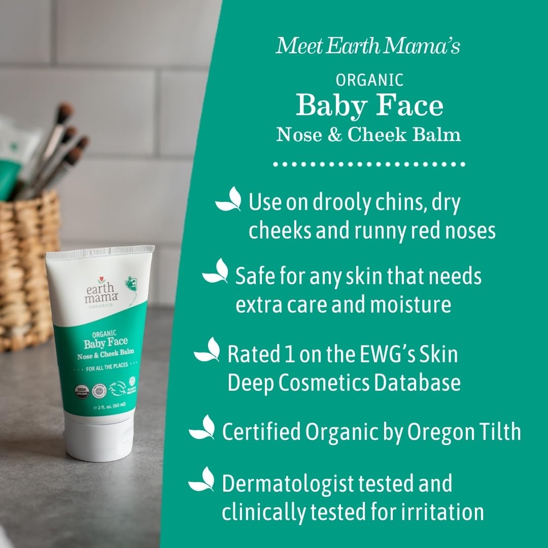 Earth Mama - Baby Face Bio Nasen- und Wangenbalsam – 59 ml