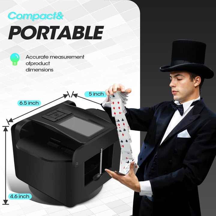 ShuffleBox G1 Pro Automatische Kartenmischer und Kartensender 2 in 1,Ultra leise,für UNO, Taco Cat Z