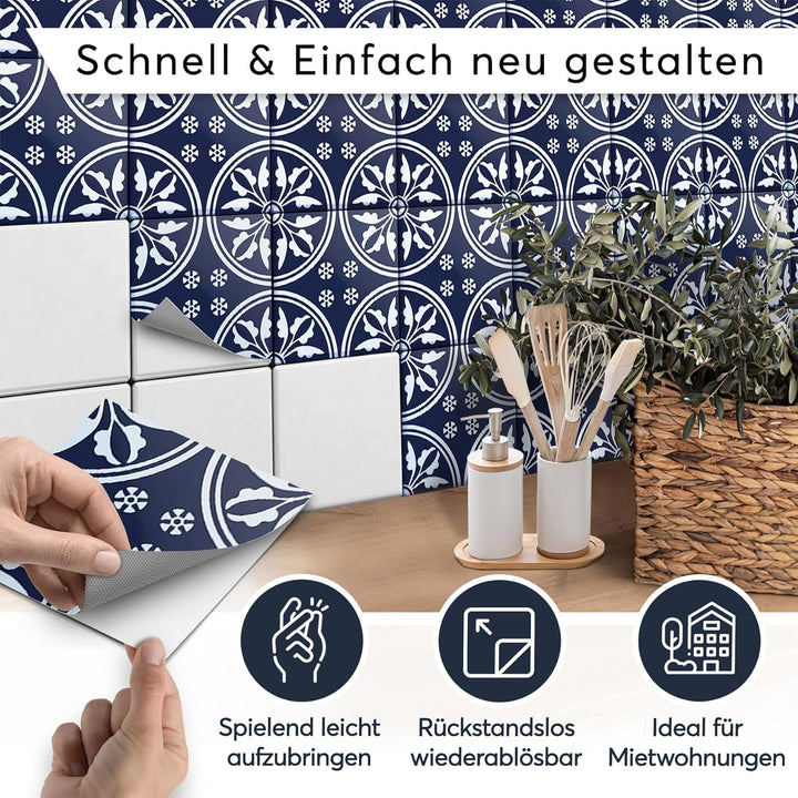 CREATISTO Mosaik-Fliesen Fliesensticker Fliesenfolie - Aufkleber Sticker für Wandfliesen I Stickerfl