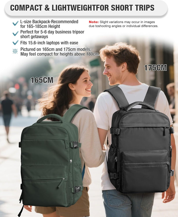 BOXSAM Vakuum Rucksack Handgepäck Airbag mit Pumpe Travel Vacuum Backpack Reisen Tagesrucksack Wasse