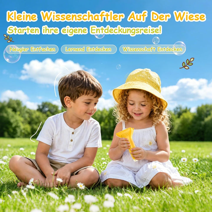 Digitales Mikroskop für Kinder 1000X, Foto- &amp; Videofunktion (Gelb) | Abenteuer Mikroskop für Kinder