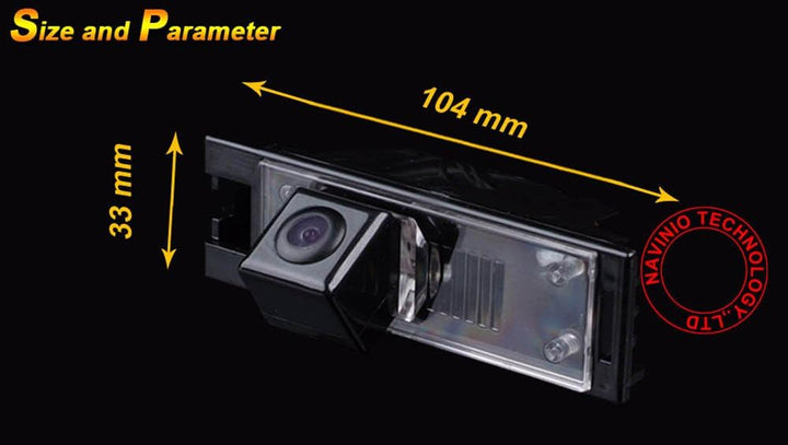Rückfahrkamera fahrzeugspezifische Kamera unauffällig integriert in der Kennzeichenbeleuchtung Numme