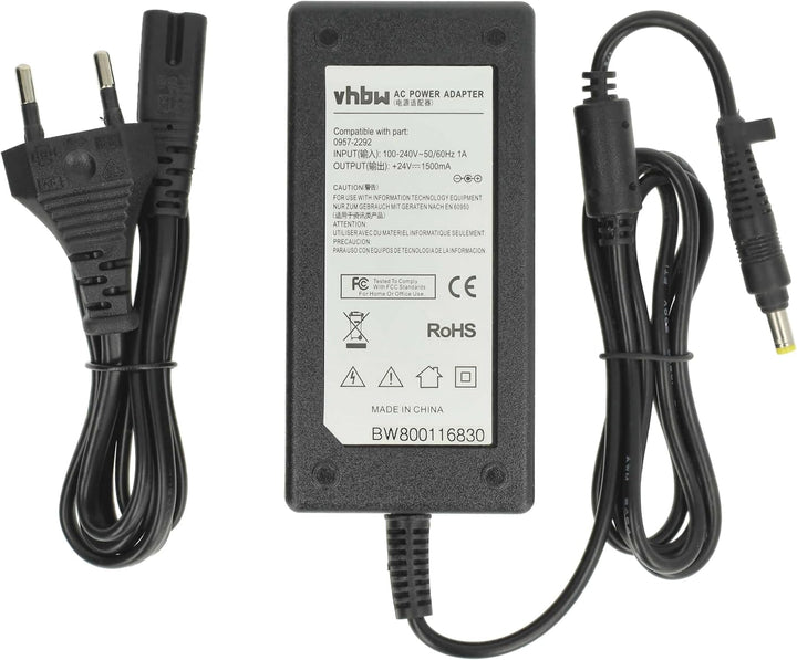 vhbw Netzteil Ersatz für HP 0957-2292 für Scanner