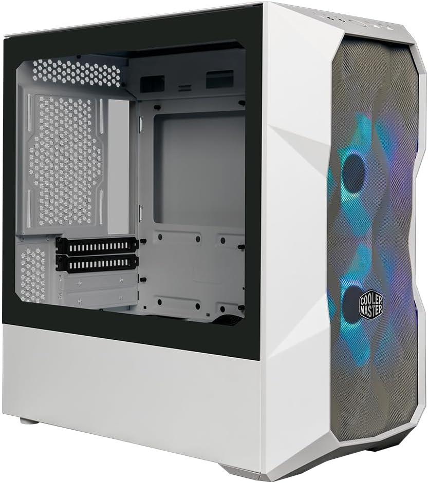 Cooler Master TD300 Mesh White PC Gehäuse - Mini-Tower für Micro-ATX & Mini-ITX , Gehäuse für hohen
