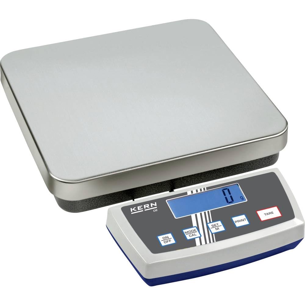 KERN Plattformwaage DE 35K5D (Laborwaage, Wägebereich max. 15 | 35 kg, Ablesbarkeit 5| 10 g, Reprodu