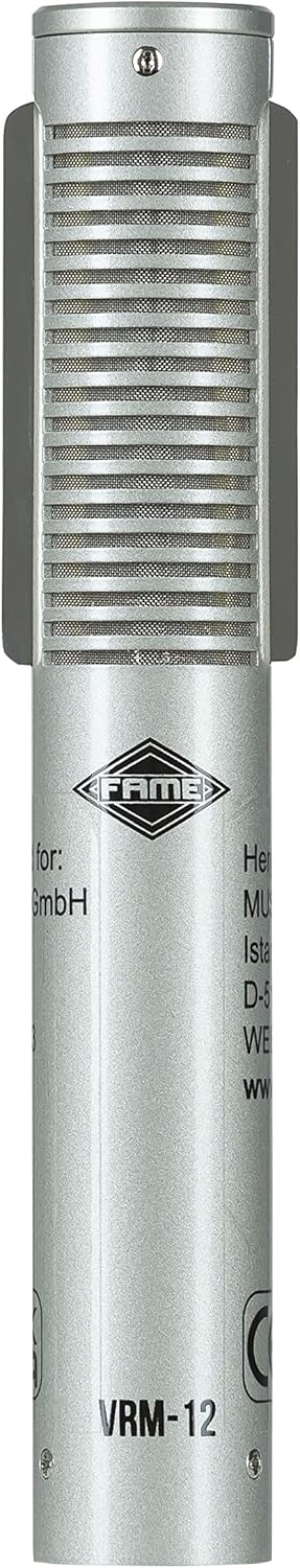 Fame Audio Pro Series VRM-12, Bändchenmikrofon in Silber, Richtcharakteristik Acht, XLR 3 Pol Anschl