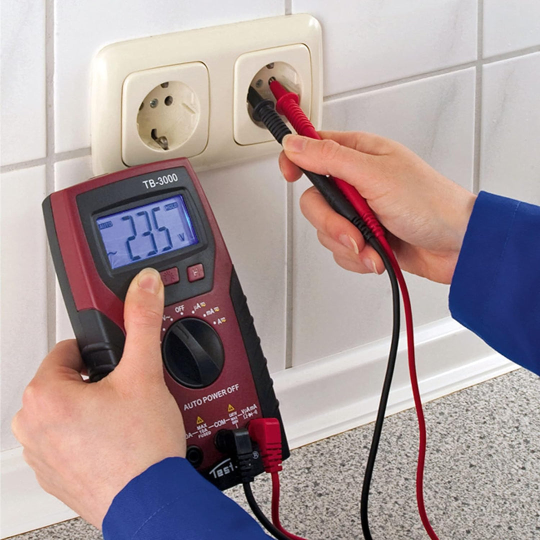 Testboy 3000 Digital-Multimeter mit Kabelbruchdetektor und Sicherheitsstufe CAT IV (LED-Taschenlampe