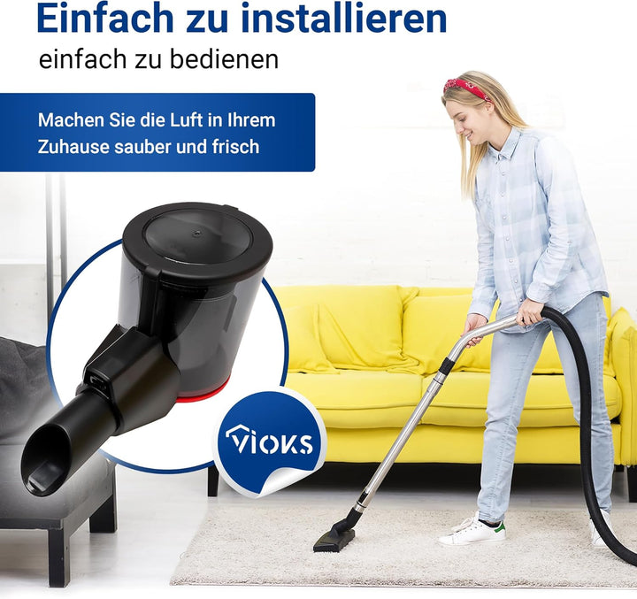 VIOKS Staubbehälter mit Filter Ersatz für Bosch 12040144 Filterbehälter + Dauerfilter für Bosch Unli