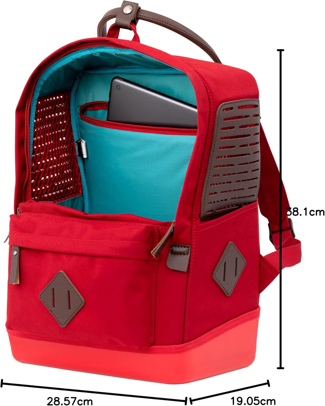 Kurgo Nomad Carrier Rucksack - Flugzeugtaugliche Hundetasche - Leichter Rucksack für Haustiere mit w