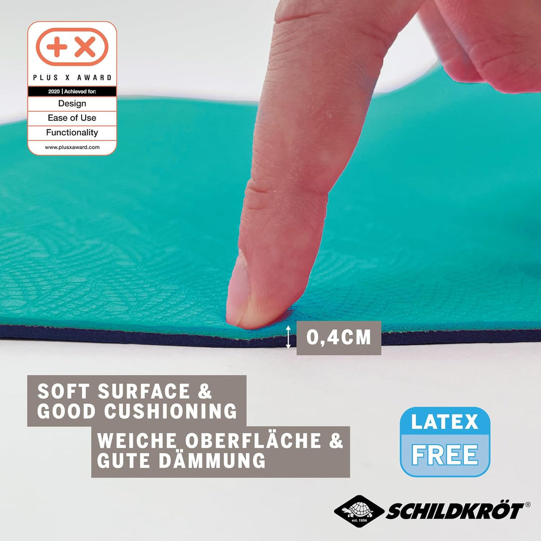 Schildkröt® Fitness Yogamatte BICOLOR, PVC-freie, zweifarbige Yogamatte, hochwertig strukturierte Ob