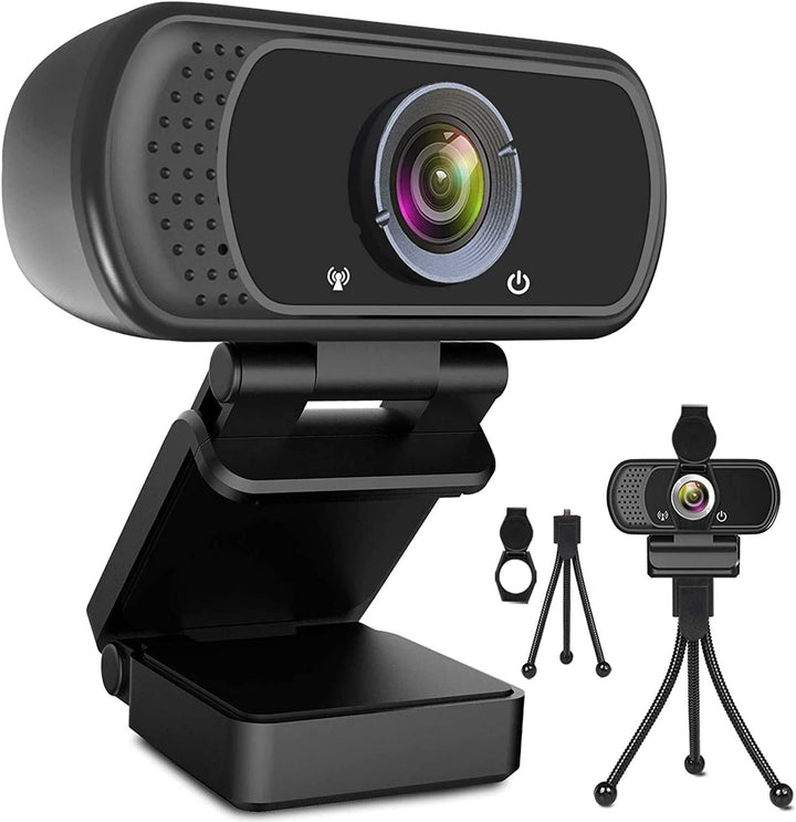 ToLuLu Webcam HD 1080p Webkamera, USB PC Computer Webcam mit Mikrofon, Laptop Desktop Full HD Kamera