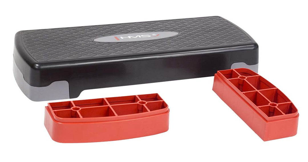 HMS Unisex Aerobic Step, 17-44-008, 5907695587357, Rot/Schwarz, Einheitsgrösse