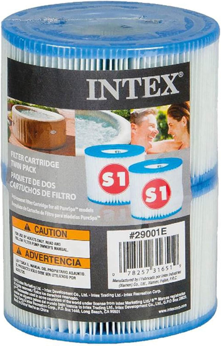 Intex 29001E B00PUZW3N2 PureSpa Typ S1 Easy Set Pool Kartuschen (12 Filter) | 2, 1 Pack, blau 12 Stü
