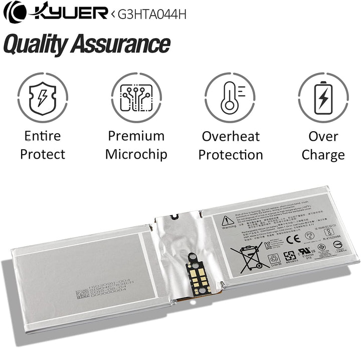 K KYUER 18Wh G3HTA020H G3HTA044H Laptop Tablette Akku für Microsoft Surface Book 1 1703 1704 1705 CR