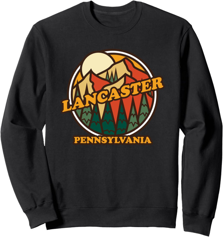 Vintage Lancaster Pennsylvania Bergwandern Souvenir Prin Sweatshirt