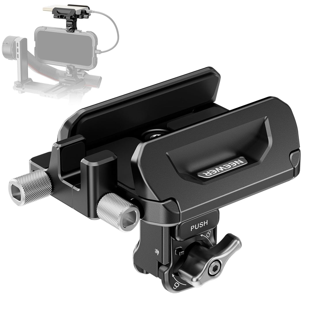 NEEWER SSD Halterung 40-65mm, Schnellverschluss, SSD Halter mit Kabelklemme, kompatibel mit SmallRig