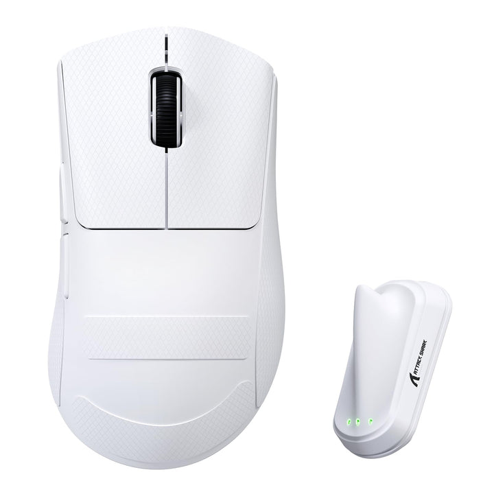 ATTACK SHARK V8 8000Hz Kabellose Gaming-Maus, Nordic 54L15 Chip, PAW3950MAX Sensor, 42000 DPI, 20000