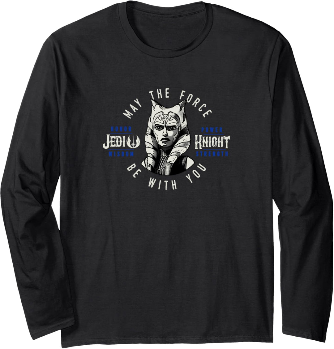 Star Wars Ahsoka Grey One May The Force Be With You Langarmshirt