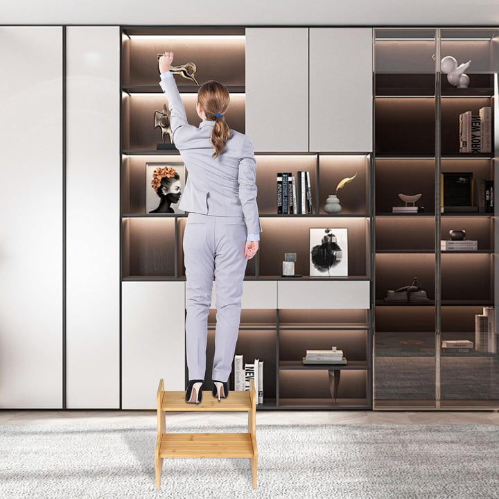 Hocker mit Füssen für Kinder, rutschfest und robust, geeignet für Badezimmer, Küche und Schlafzimmer