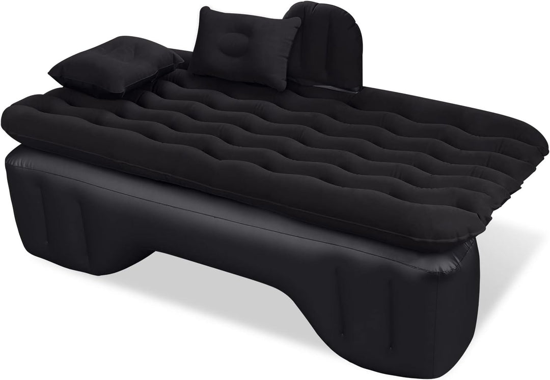 Auto Luftmatratze 128x70cm Aufblasbare Matratze für Rücksitz & Kofferraum, Tragbares Auto Reisebett