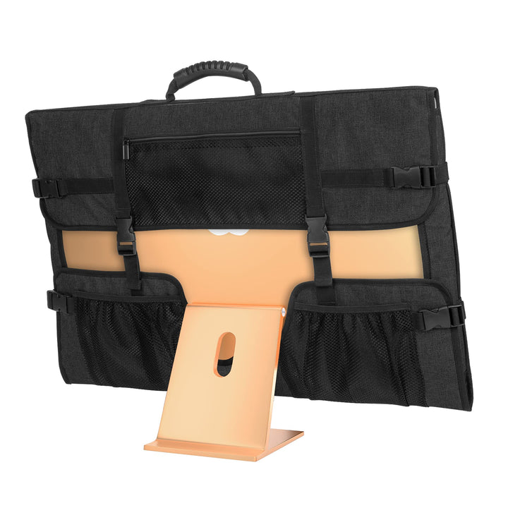 CURMIO Tragetasche für Apple 24" iMac, Monitor Tasche mit Griff, Schwarz | Schutzhülle, Verstellbare