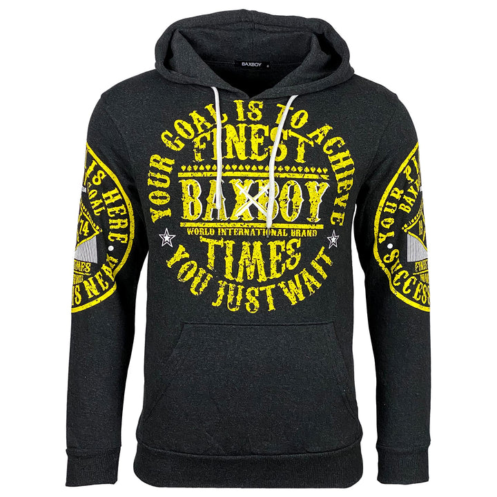 Subliminal Mode Herren-Kapuzen-Sweatshirt, langärmlig, mit Kängurutasche, zweifarbig, lässig, Basic-