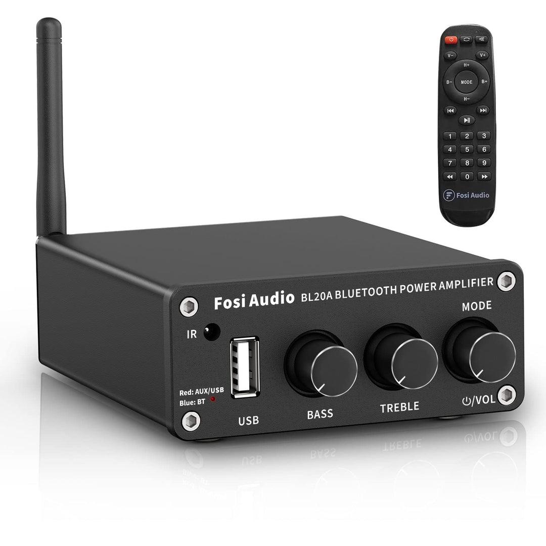 Fosi Audio BL20A Bluetooth 5.0 Heim-Audio-Stereo-Verstärker Mini Hi-Fi Klasse D Integrierter Verstär