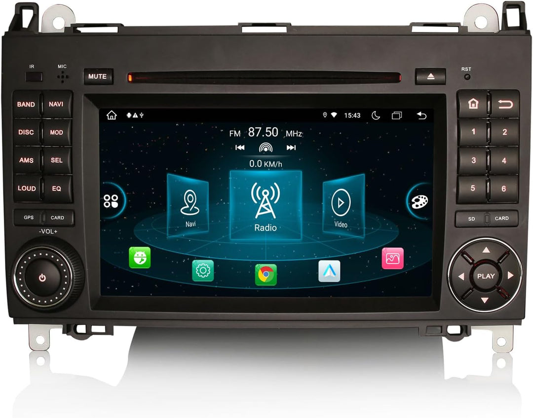 Erisin 7 Zoll Android 12 8-Kern 4GB+ 64GB Autoradio GPS Navigation für Mercedes Benz A/B Klasse W169