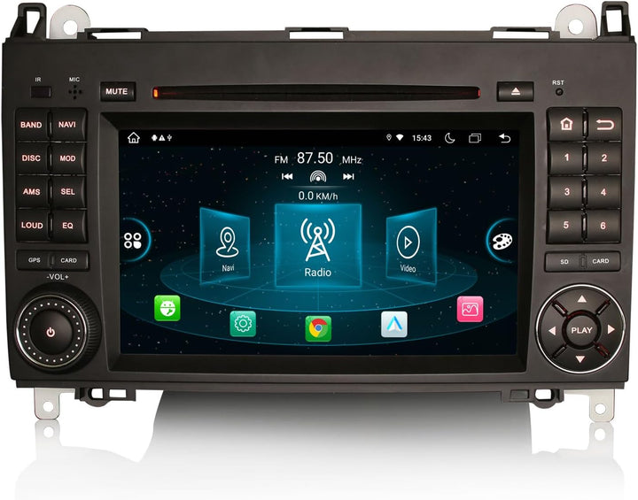 Erisin 7 Zoll Android 12 8-Kern 4GB+ 64GB Autoradio GPS Navigation für Mercedes Benz A/B Klasse W169