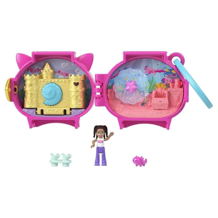 Polly Pocket Kuscheltiere Kompaktes Spielset GYV99 - Axolotl Hxx22