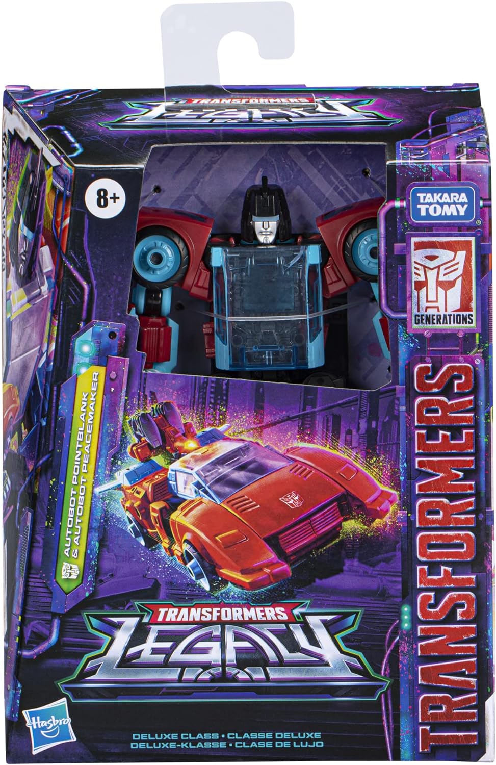 Transformers Generations Legacy 14 cm grosse Deluxe Autobot Pointblank Action-Figur & Autobot Peacem