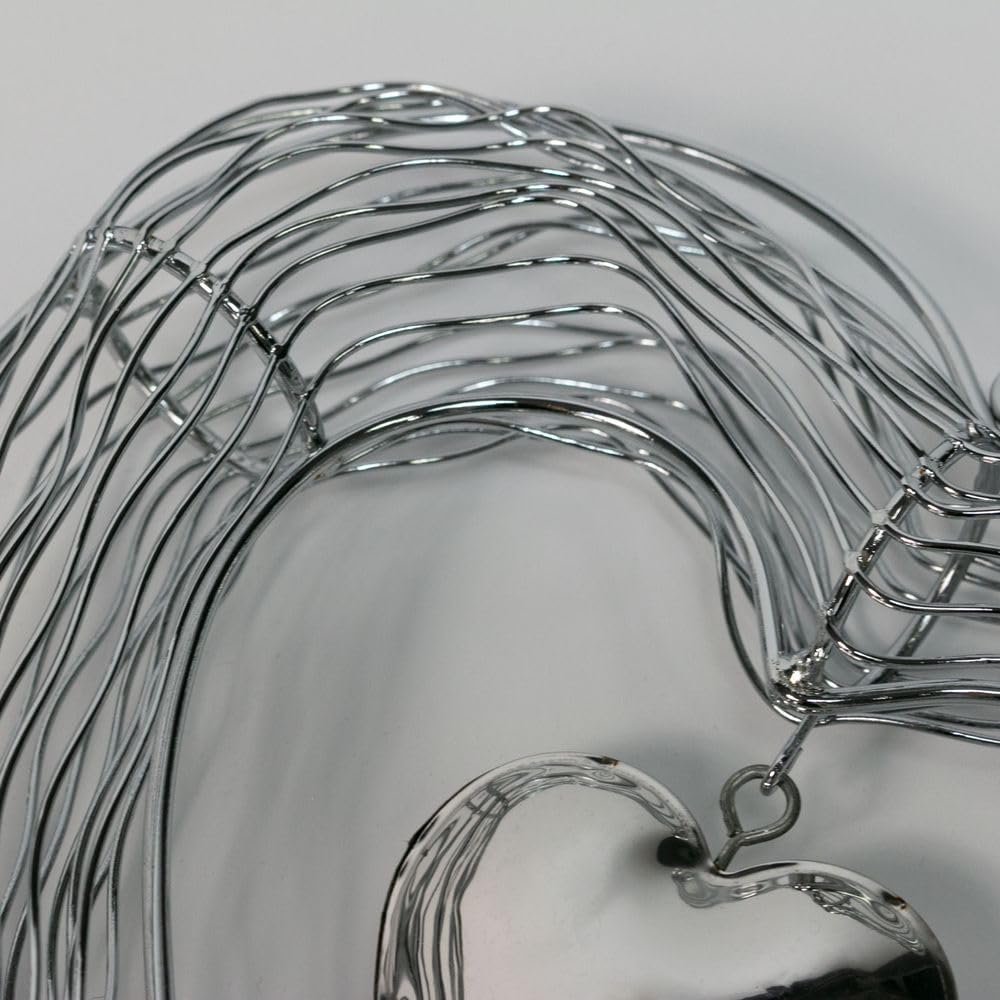 Formano Deko Hänger Herzen 'Trend', 65 cm, Silber