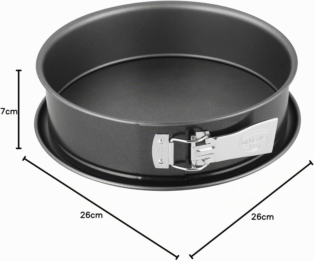 Dr. Oetker 2601 Oetker Spring-/Kuchen-/Backform, Ø 26 cm, auslaufsichere, runde, aus Stahl mit keram