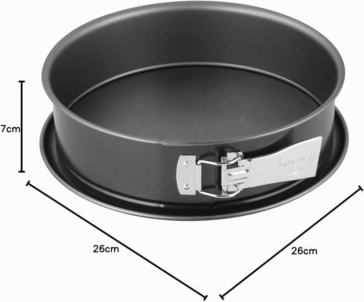 Dr. Oetker 2601 Oetker Spring-/Kuchen-/Backform, Ø 26 cm, auslaufsichere, runde, aus Stahl mit keram