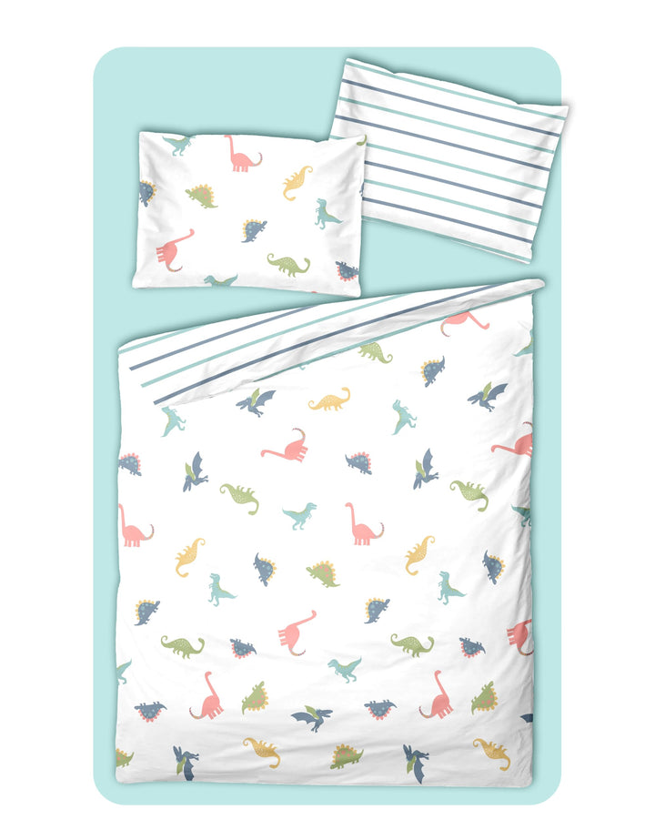 Soma Perkal Baby Wende Bettwäsche 100x135 cm Alpaka Lama Regenbogen weiss bunt Set inklusive passend