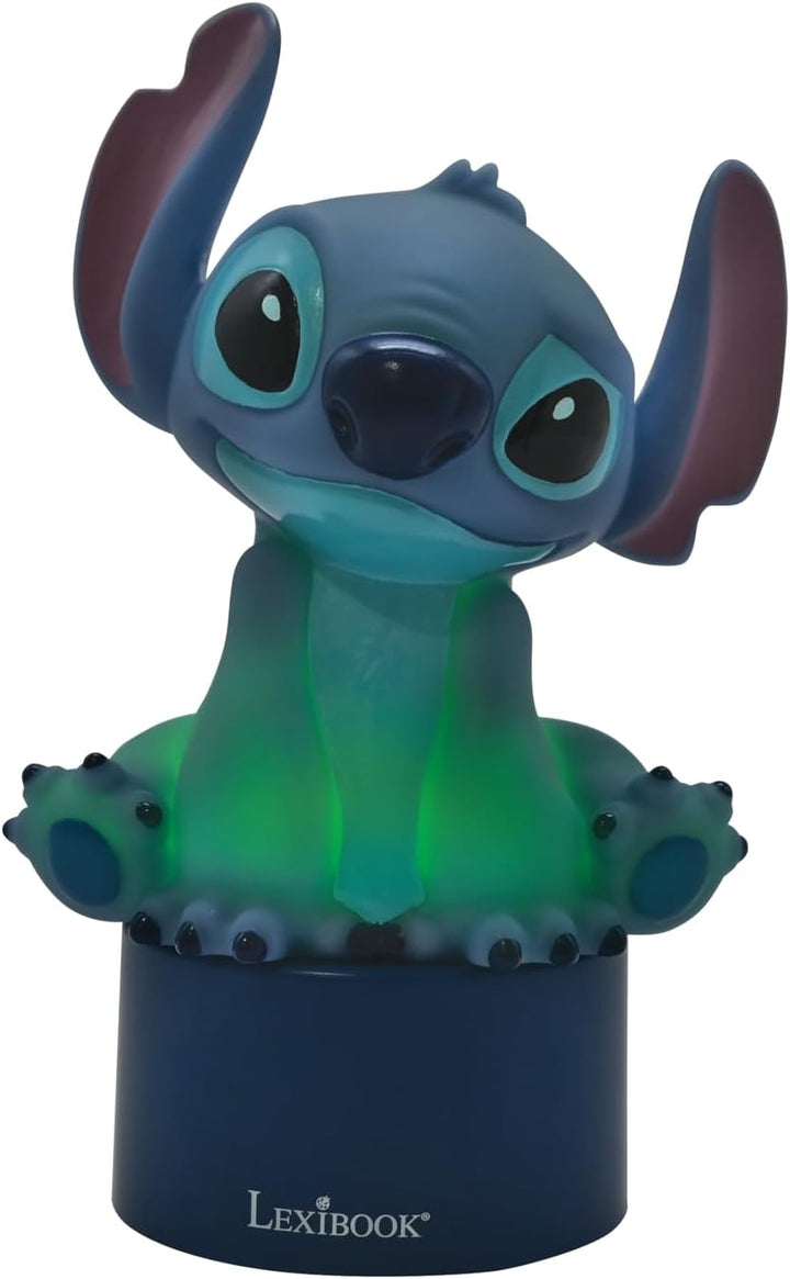 Lexibook, Disney Stitch, Nachtlicht mit Lautsprecher, Farbwechsel, weiches Licht, batteriebetrieben,