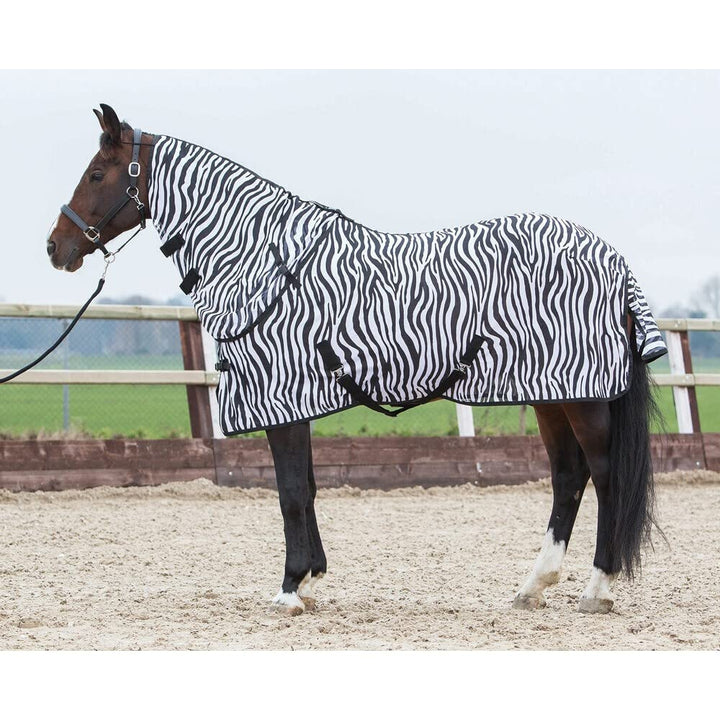 Harry's Horse Vliegendeken met Losse Hals, Zebra, Grösse:205cm, 205cm