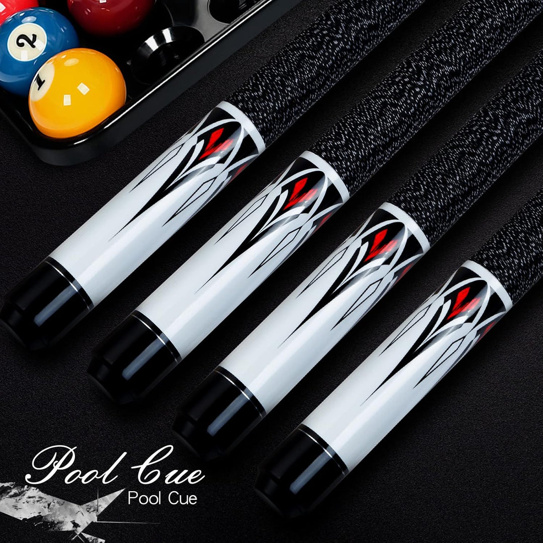 1/2 Pool Cue Stick - 58 inch Maple Billiard Pool Stick, Maple Pool Cue Stick Kit, 2-Piece Billiard P