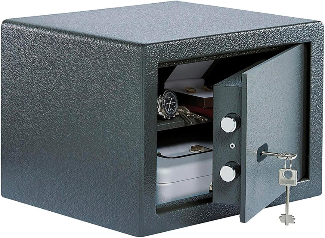 Burg-WÄCHTER Möbeltresor mit Schlüssel, Inkl. Fachboden, Zur Wand- und Bodenbefestigung, 20,6 l, 12,